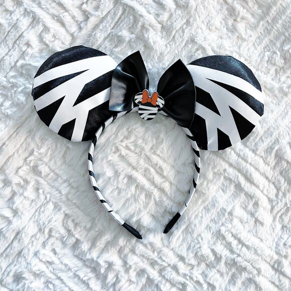 Disney Halloween Mummy Minnie Mouse Ears - Picture 1 of 7